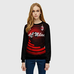 Свитшот женский AC Milan - FC, цвет: 3D-черный — фото 2