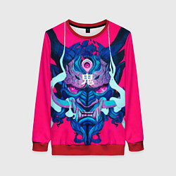 Свитшот женский Мифический зверь, цвет: 3D-красный