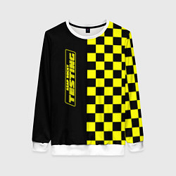 Свитшот женский Testing ASAP Rocky: Yellow Grid, цвет: 3D-белый