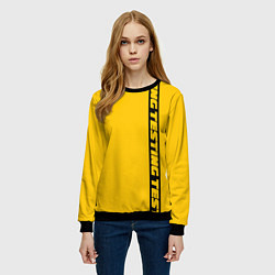 Свитшот женский ASAP Rocky: Yellow Testing, цвет: 3D-черный — фото 2