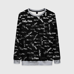 Свитшот женский Sally Face: Black Pattern, цвет: 3D-меланж