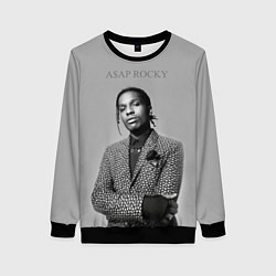 Свитшот женский ASAP Rocky: Grey Fashion, цвет: 3D-черный