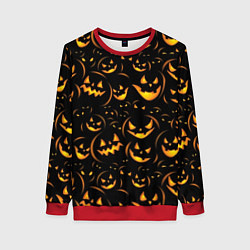 Женский свитшот Тыквы на хэллоуин - паттерн