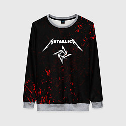 Свитшот женский METALLICA, цвет: 3D-меланж