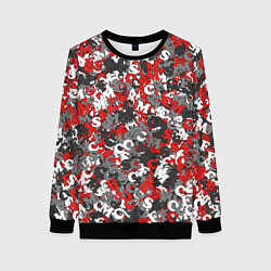 Женский свитшот Камуфляж с буквами F C S M