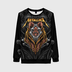 Женский свитшот Metallica мышь летучая