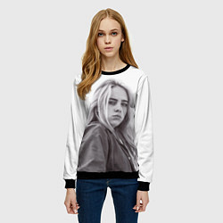 Свитшот женский BILLIE EILISH, цвет: 3D-черный — фото 2