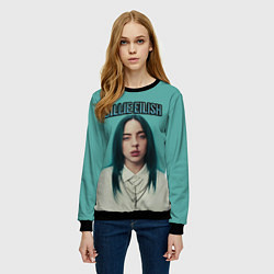 Свитшот женский BILLIE EILISH, цвет: 3D-черный — фото 2