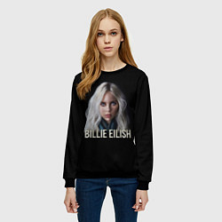 Свитшот женский BILLIE EILISH, цвет: 3D-черный — фото 2