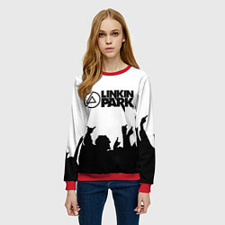 Свитшот женский LINKIN PARK, цвет: 3D-красный — фото 2