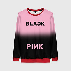 Женский свитшот Blackpink - розово-черный
