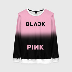 Свитшот женский Blackpink - розово-черный, цвет: 3D-белый