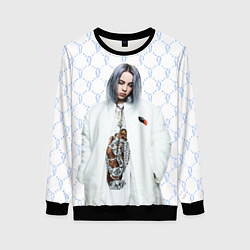 Свитшот женский BILLIE EILISH: White Fashion, цвет: 3D-черный