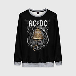 Свитшот женский ACDC - hells bells, цвет: 3D-меланж