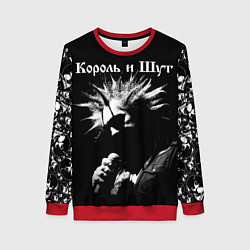 Свитшот женский Король и Шут Анархия спина, цвет: 3D-красный