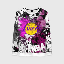 Свитшот женский Лос-Анджелес Лейкерс, Los Angeles Lakers, цвет: 3D-белый