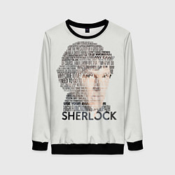 Свитшот женский Sherlock, цвет: 3D-черный
