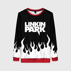 Свитшот женский Linkin Park: Black Flame, цвет: 3D-красный