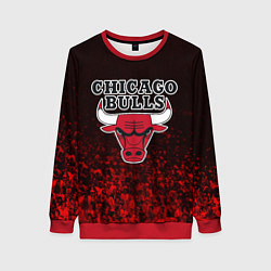 Свитшот женский CHICAGO BULLS, цвет: 3D-красный