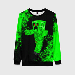 Свитшот женский MINECRAFT, цвет: 3D-черный