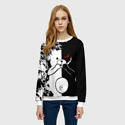 Свитшот женский Monokuma, цвет: 3D-белый — фото 2