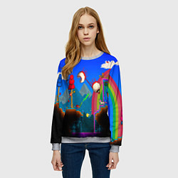 Свитшот женский TERRARIA GAME, цвет: 3D-меланж — фото 2