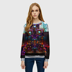 Свитшот женский Terraria, цвет: 3D-меланж — фото 2