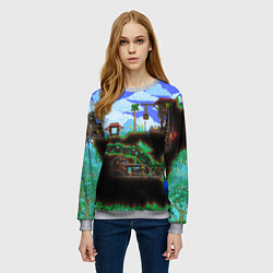 Свитшот женский TERRARIA EXCLUSIVE, цвет: 3D-меланж — фото 2