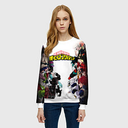 Свитшот женский My Hero Academia противостояние, цвет: 3D-белый — фото 2
