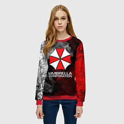 Свитшот женский UMBRELLA CORP, цвет: 3D-красный — фото 2