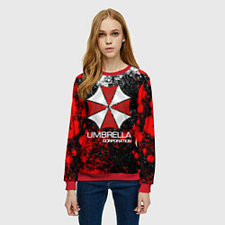 Свитшот женский UMBRELLA CORP, цвет: 3D-красный — фото 2
