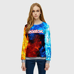 Свитшот женский ROBLOX, цвет: 3D-меланж — фото 2