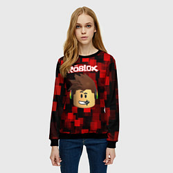 Свитшот женский ROBLOX, цвет: 3D-черный — фото 2