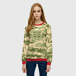 Свитшот женский ВДВ СССР, цвет: 3D-красный — фото 2