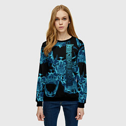 Свитшот женский Iron Maiden, цвет: 3D-черный — фото 2
