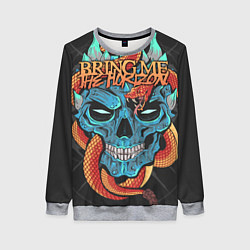 Свитшот женский Bring Me the Horizon, цвет: 3D-меланж