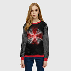 Свитшот женский RESIDENT EVIL 3, цвет: 3D-красный — фото 2