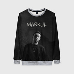 Свитшот женский MARKUL, цвет: 3D-меланж