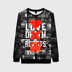 Свитшот женский LOVE DEATH ROBOTS LDR, цвет: 3D-черный