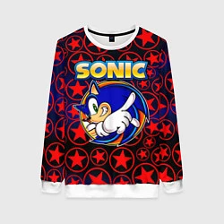 Свитшот женский Sonic, цвет: 3D-белый
