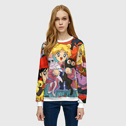 Свитшот женский СЕЙЛОР МУН, цвет: 3D-белый — фото 2