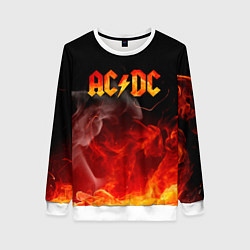 Свитшот женский ACDC, цвет: 3D-белый