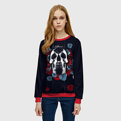 Свитшот женский Deftones Rose, цвет: 3D-красный — фото 2