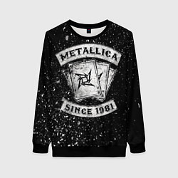 Свитшот женский Metallica, цвет: 3D-черный