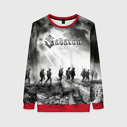 Свитшот женский Sabaton, цвет: 3D-красный