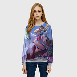 Свитшот женский СЕЙЛОР МУН, цвет: 3D-меланж — фото 2