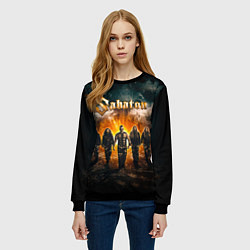 Свитшот женский Sabaton, цвет: 3D-черный — фото 2