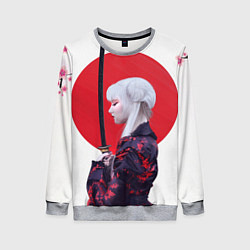 Свитшот женский Самурай, цвет: 3D-меланж