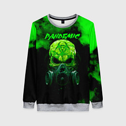 Свитшот женский Пандемия, цвет: 3D-меланж