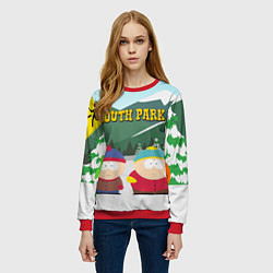 Свитшот женский ЮЖНЫЙ ПАРК, цвет: 3D-красный — фото 2